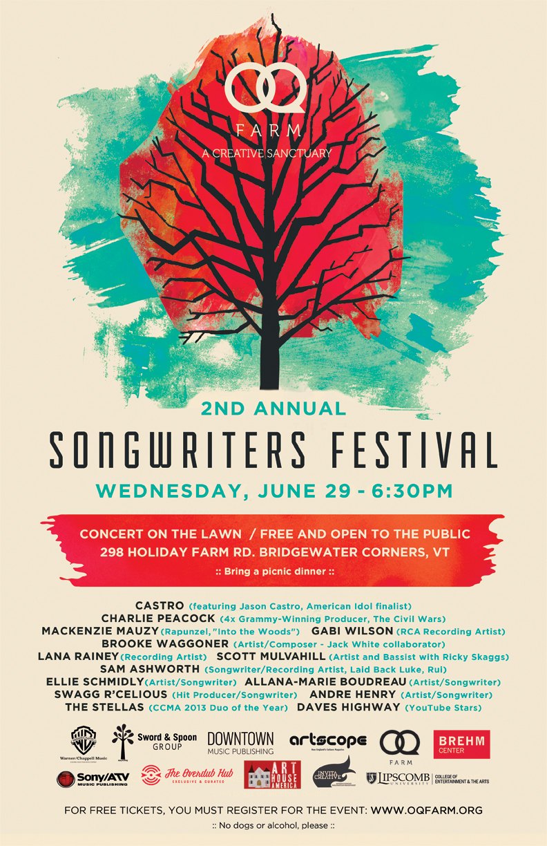OQ Farm Songwriters Festival Concert is Coming!